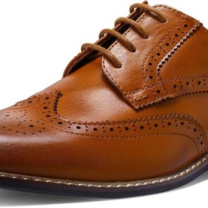Men's Dress Shoes Formal Business Classic Lace Up Wingtip Oxford Shoes