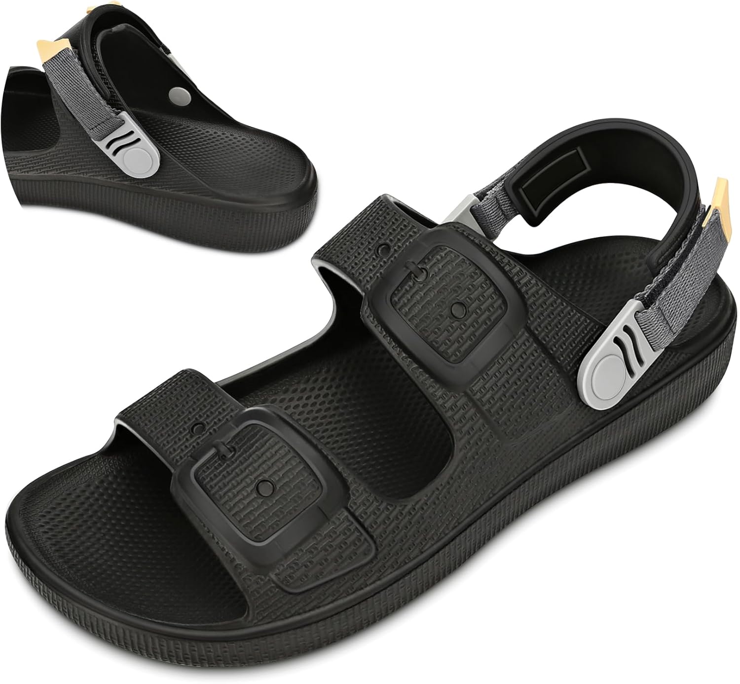 Slides for Men's,Men's's Slides Sandals for Men's Adjustable Beach Sandal Platform Sandals Comfort Lightweight Ultra Cushion EVA Slides