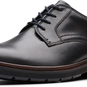 Formal Shoe for Men's - Leather Upper with Man-Made Lining, Snipped Toe, and Blind Eyelets