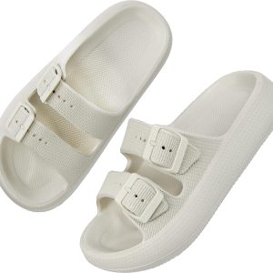 Pillow Sandals for WoMen's Men's Thick Sole Adjustable Buckles EVA