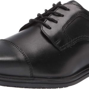 Men's Handmade Leather Modern Classic Lace up Leather Lined Perforated Dress Oxfords Shoes