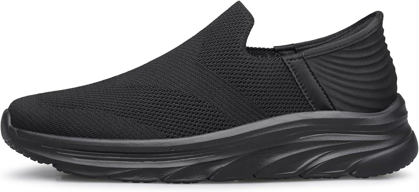 Men'ss Slip on Running Walking Shoes Casual Fashion Sneakers Comfort Non Slip Work Sport Athletic Trainer