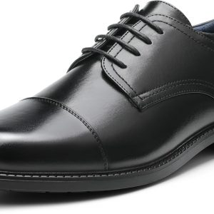 Men's Dress Shoes Business Casual Oxford Shoes Genuine Leather Brogue Wingtip Oxfords Classic Comfortable Lace-up Derby Shoes